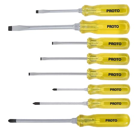 Proto Proto Classic 8 Piece Combination Screwdriver Set J9600DC
